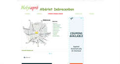 Desktop Screenshot of alberletdebrecenben.hu